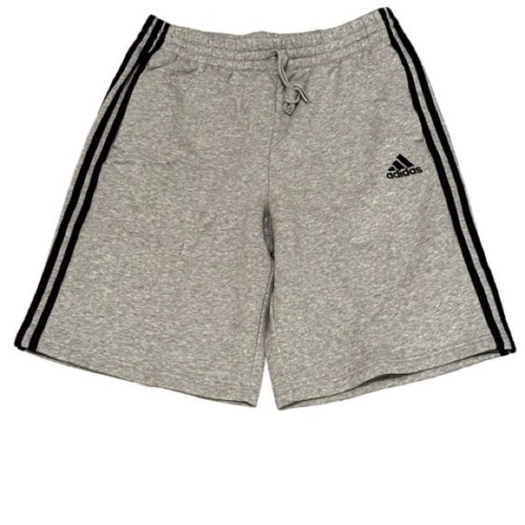 Adidas MEN ESSENTIALS FLEECE 3-STRIPE ATHLETIC SHORTS - Picture 1 of 5